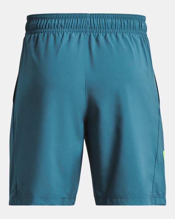 Men's UA Tech™ Woven Graphic Shorts in Blue image number 6